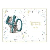 Fabulous 40th Birthday Photo Finish Me to You Bear Card Extra Image 1 Preview